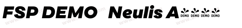 FSP DEMO   Neulis A字体转换